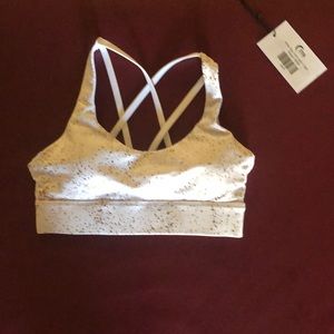 ZYIA LIGHT n TIGHT STAY GOLD STRAPPY BRA